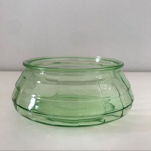 Green Depression Glass Bowl